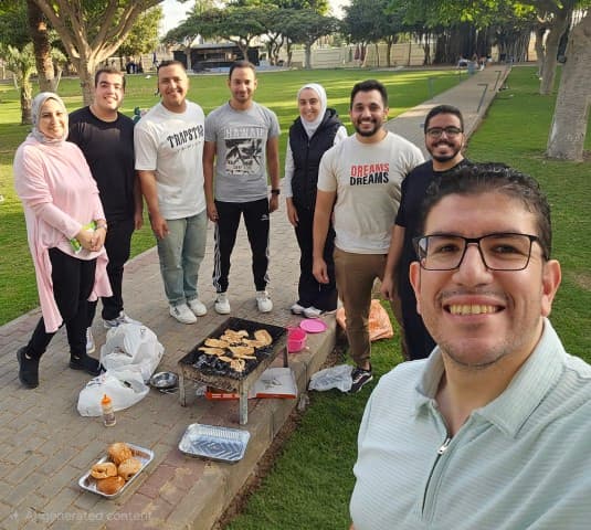 Sun, Grill, and the amazing Team