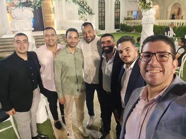 The Team Out in Full for a Wedding