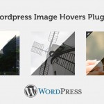 3 images showing the different hovers offered in this free plugin and the WordPress logo