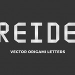 'Creiden' written using the Free Origami Letters offered in this post
